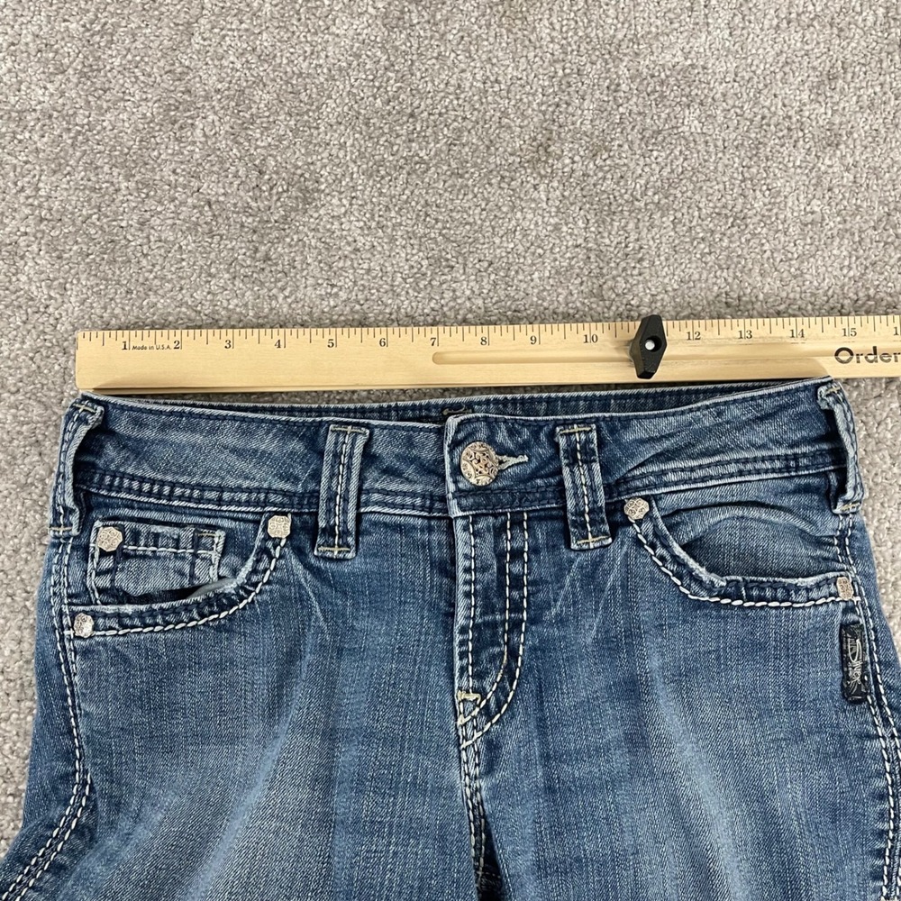 Silver Jeans Womens 29 x 32 Suki Surplus Bootcut Y2K Medium Wash (Tag 27 x 34) - Picture 10 of 14